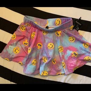 Pixie Lane SKORT with smiley emoji print